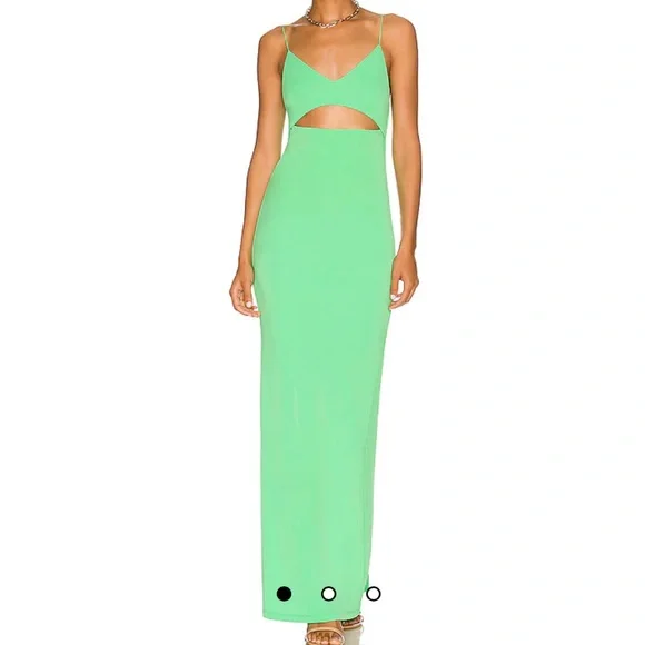 Alice + Olivia Valli Fitted Cut Out Cami Dress, 2 / Green